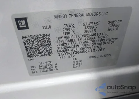 2019 Cadillac Xt4 Premium Luxury из США, поврежденный, VIN 1GYFZCR46KF137767